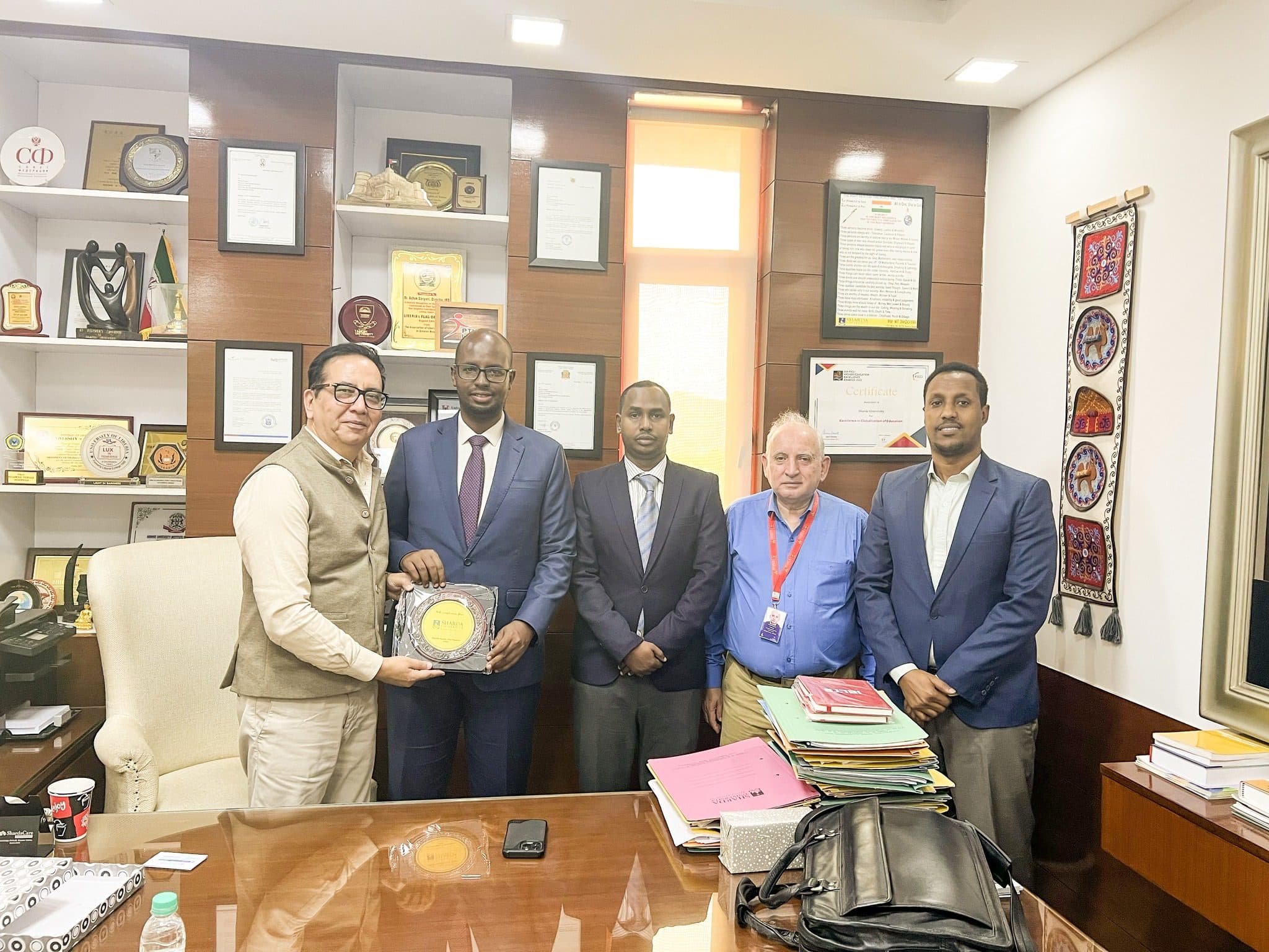 JUST Explores Strategic Academic Collaboration with Sharda University, India