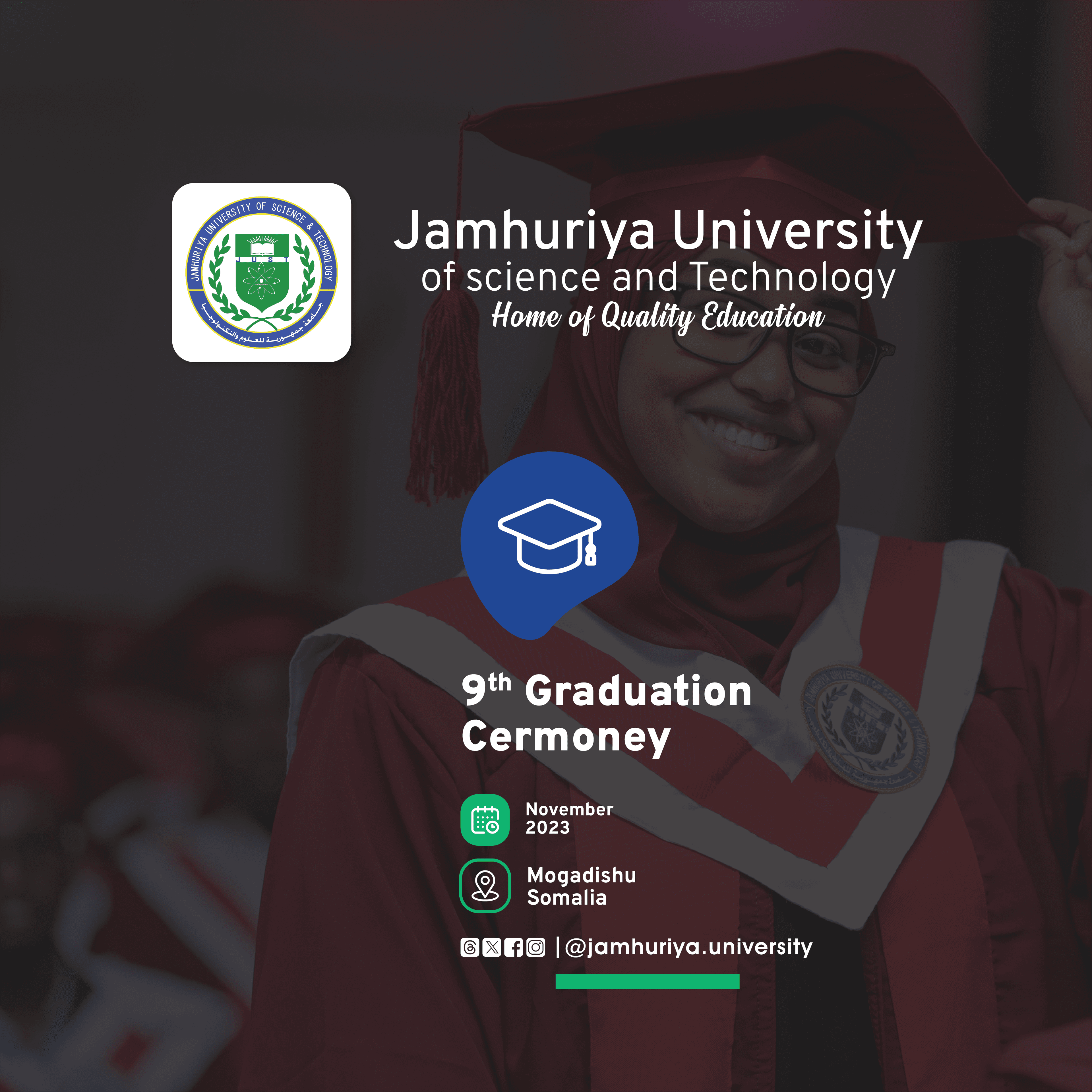 Jamhuriya University of Science and Technology Graduation 2023